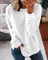 Thordena | Damen Pullover Relaxed Fit Sweater – Weiß