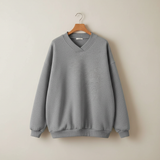 Thordine | Damen Oversize Pullover V-Ausschnitt – Rosa