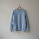 Thordine | Damen Oversize Pullover V-Ausschnitt – Grün