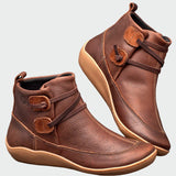 Thordine | Damen Stiefeletten Leder Knöchelboots – Braun