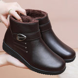 Thordula | Damen Stiefeletten gefüttert Winterstiefeletten – Braun