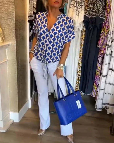 Areta® | Bluse mit geometrischem Print