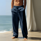 Kershaw - Luftige Leinenhose – Blau