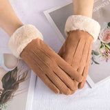 Touchscreen Handschuhe Damen – Braun