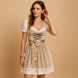 Oktoberfest-Dirndlkleid für Damen – Beige