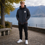 Traeger | Herren Winterjacke mit Kapuze – Schwarz
