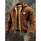 Traeger | Herren Winterjacke mit Kapuze – Braun