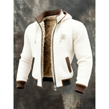 Traeger | Herren Winterjacke mit Kapuze – Weiß