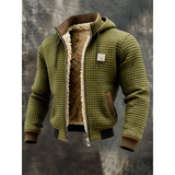 Traeger | Herren Winterjacke mit Kapuze – Olivgrün