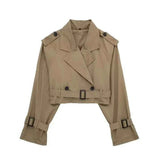Trenchcoat Damen Kurz – Khaki