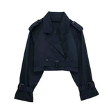 Trenchcoat Damen Kurz – Marineblau