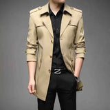 Trenchcoat Für Herren – Khaki
