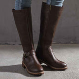 Trendige Damen Boots – Dunkelbraun