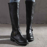 Trendige Damen Boots – Schwarz