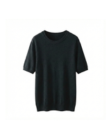 Lea | Klassisches Kaschmirshirt Eleganter Schnitt – Schwarz