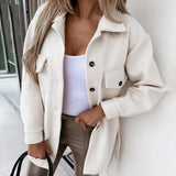 Übergangsjacke Hemdjacke – Weiß
