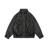 Übergangsjacke Damen Mit Hohem Kragen – Schwarz