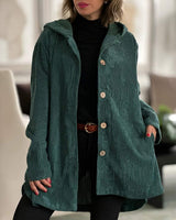 Übergangsjacke Damen mit Kapuze – Grün