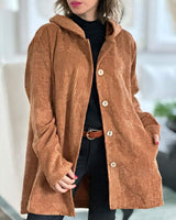 Übergangsjacke Damen mit Kapuze – Khaki