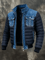 Übergangsjacke Herren Blau Gesteppt – Blau