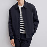 Übergangsjacke Herren mit Spitzkragen – Marineblau