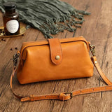 Umhängetasche Damen im Vintage-Stil – Orange