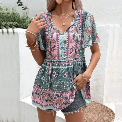 Bronwyn® | Boho-Blumenbluse