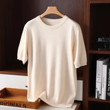 Lea | Klassisches Kaschmirshirt Eleganter Schnitt – Beige