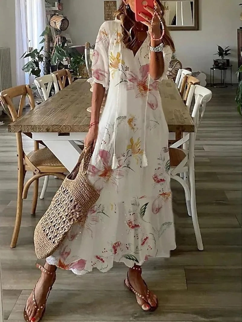Romie- Lässiges und feminines Boho-Maxikleid für Damen