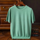 Leon | Giovanni Kaschmir Tee in stilvoller Passform – Grün