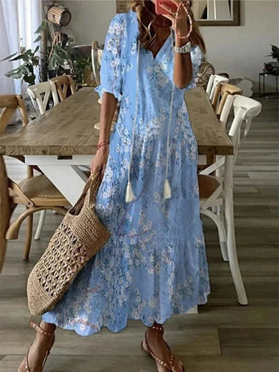 Romie- Lässiges und feminines Boho-Maxikleid für Damen