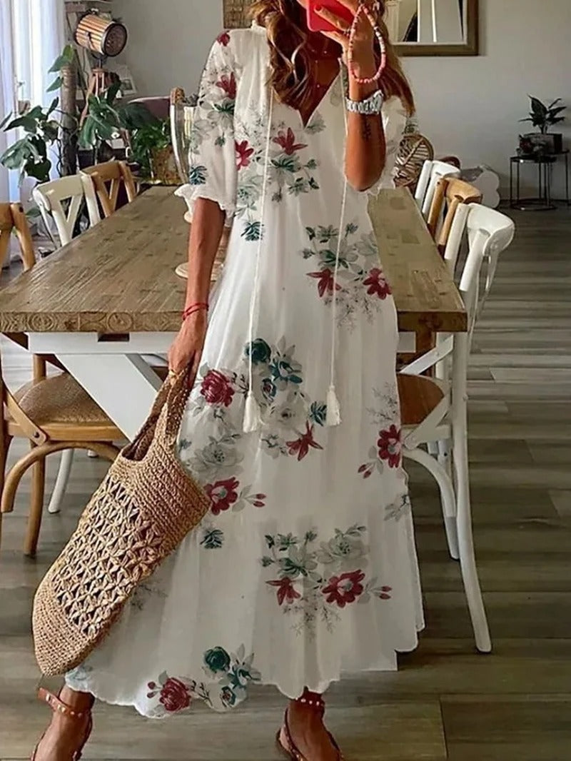 Romie- Lässiges und feminines Boho-Maxikleid für Damen