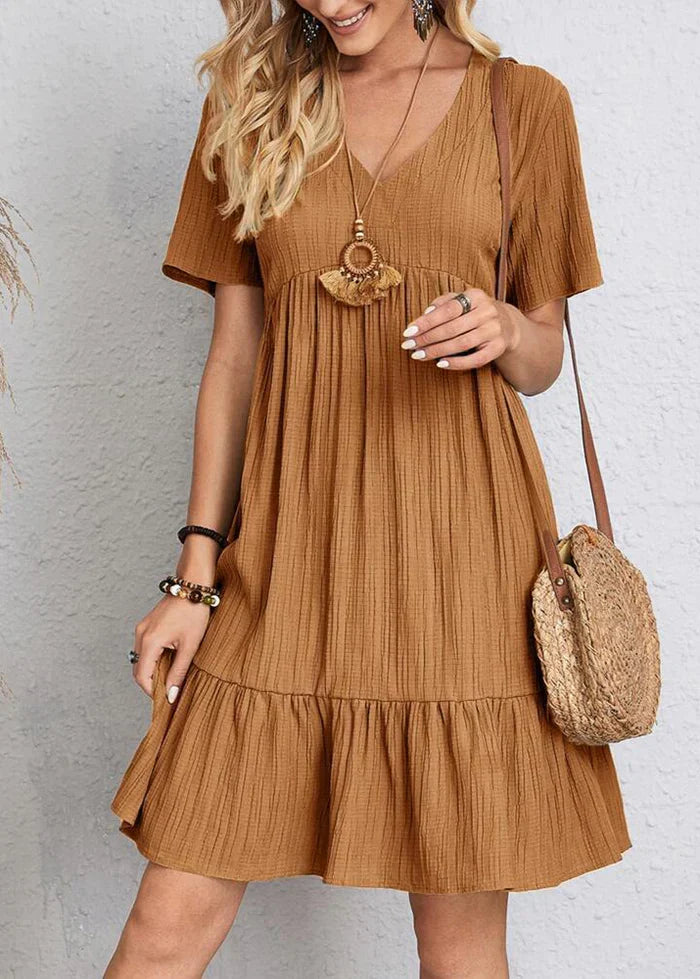 Lorene – Elegantes Bauch Schmeichelhaft Kleid