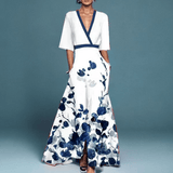 Vela | Damen Elegantes Kleid – Zeitloses Sommerkleid Hochzeit, Büro & Alltag 2026 – Weiß