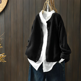 Ella | Modische Strickjacke für lässigen Chic – Schwarz