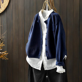 Ella | Modische Strickjacke für lässigen Chic – Blau