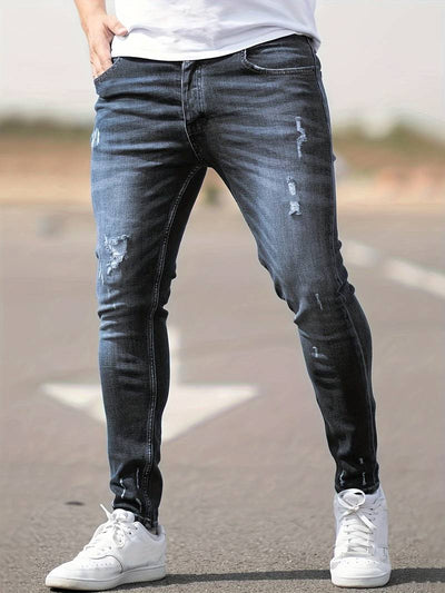 Silas - Vielseitige zerrissene Denim-Jeans
