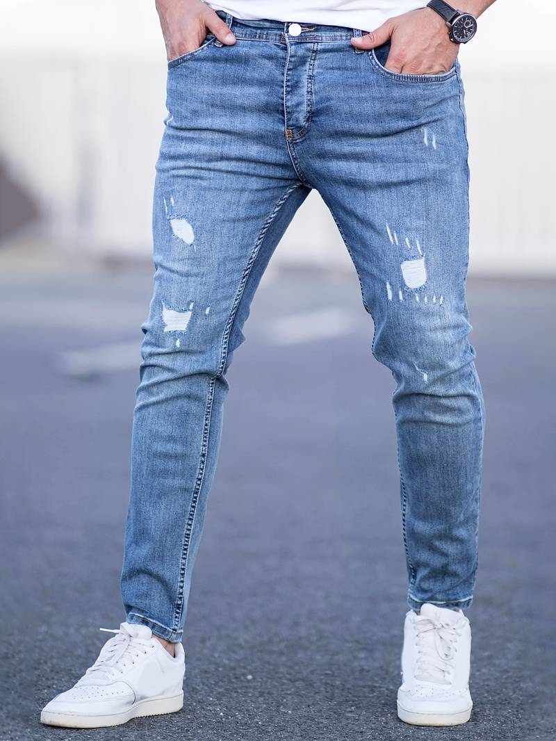 Silas - Vielseitige zerrissene Denim-Jeans