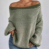 Warme Damen Pullover – Grün