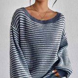 Warme Damen Pullover – Blau