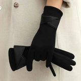 Warme Handschuhe Damen – Schwarz