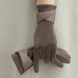Warme Handschuhe Damen – Kaffeegrau