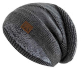 Warme Strickmütze – Grau