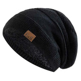 Warme Strickmütze – Schwarz