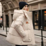 Warme Winterjacke – Beige