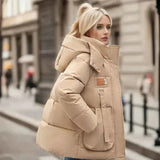 Warme Winterjacke – Khaki