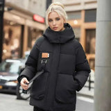 Warme Winterjacke – Schwarz