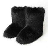 Warme Winterschuhe Damen – Schwarz