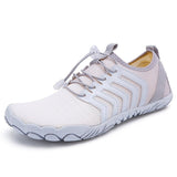 Wasserschuhe Herren mit Schnellverschluss und Profilsohle – Weiß