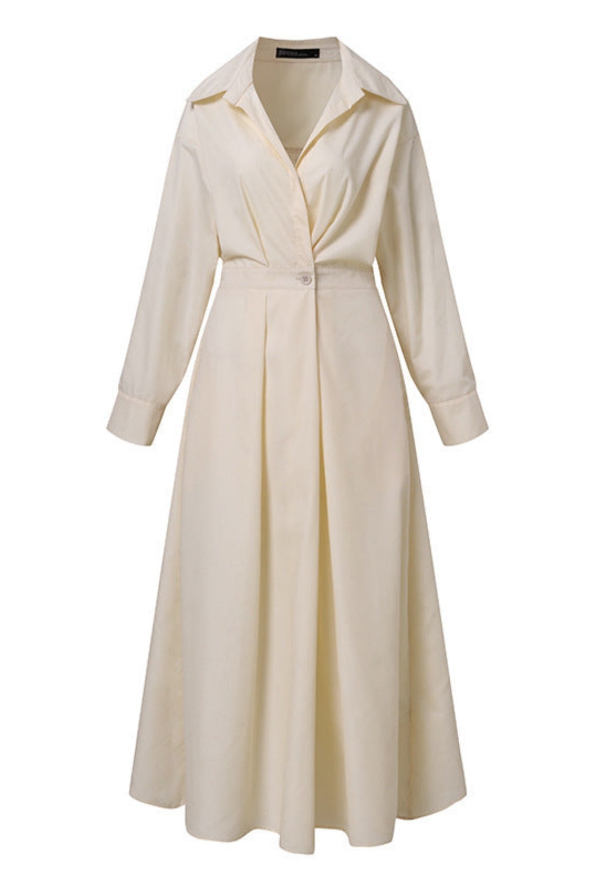 Hannelore - Elegantes Damenkleid aus Baumwolle mit Peter-Pan-Kragen und Taschen